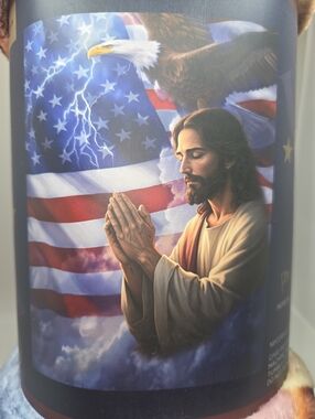 NWT Beautiful God Bless America Oversized Throw Blanket 50" X 70"